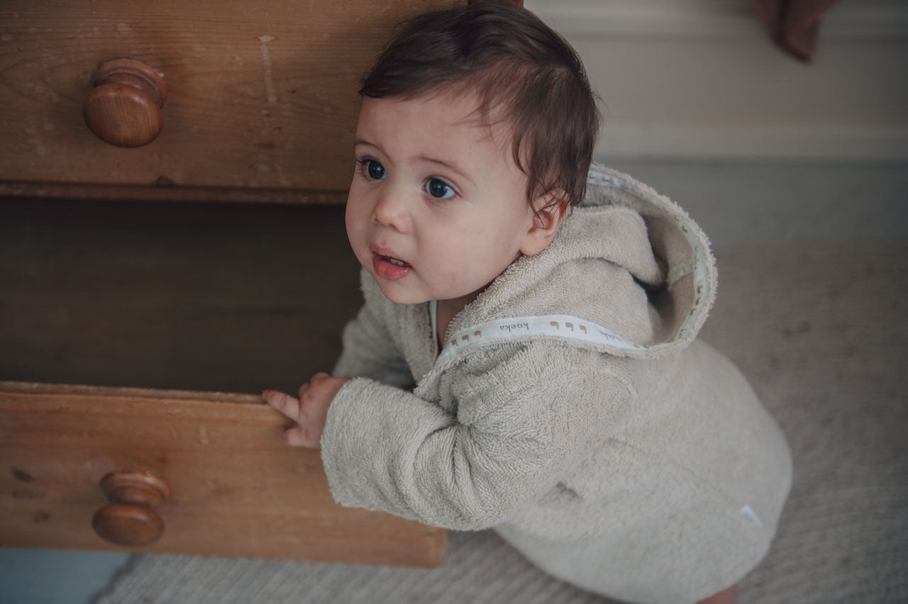 Baby badjas Dijon Daily - Sand