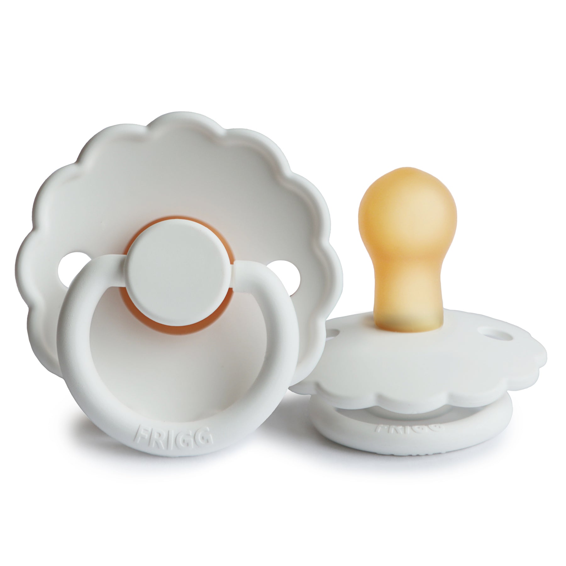 Frigg speen latex daisy | Bright white - maat 1